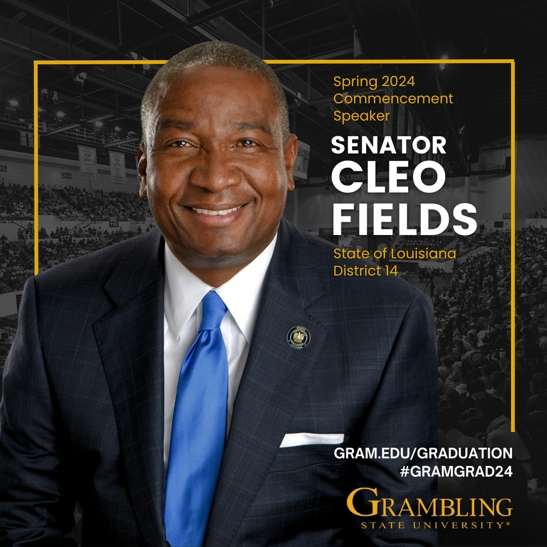 Meet our Spring 2024 Commencement speaker. Senator Cleo Fields was elected to the Louisiana State Senate at the age of 24, becoming the youngest person ever elected to the State Senate at that time in LA history. Read more on his journey at link.gram.edu/cleofields. #GramGrad24