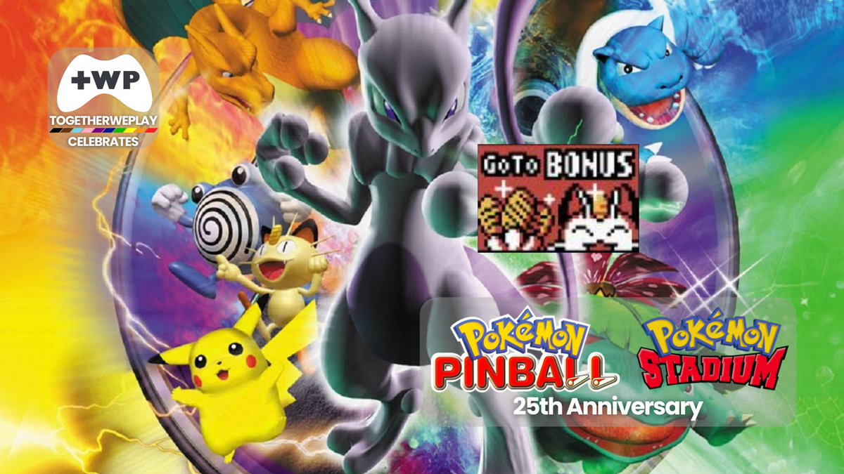 TogetherWePlay_'s tweet image. Just Mewtwo giving you a chance at a pinball bonus, nothing more....👀
This month sees 25 years since the OG #PokemonStadium &amp;amp; #PokemonPinball games both released! Where's that time gone? 😱  Share your memories in these entries below!