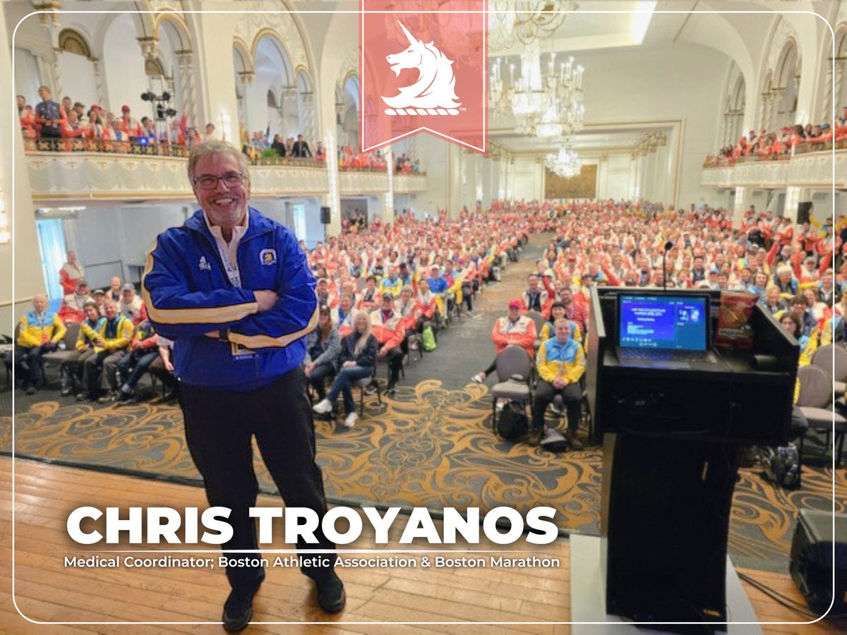 bostonmarathon's tweet photo. 46 years at the heart of the Boston Marathon Medical Team. 46 years of dedication &amp; service to the athletes of the Boston Marathon. 46 years of leadership to thousands of B.A.A. volunteers. Thank you, Chris Troyanos, for 46 years as Medical Coordinator for @BAA &amp; @BostonMarathon! https://t.co/rbWwOzFfl9