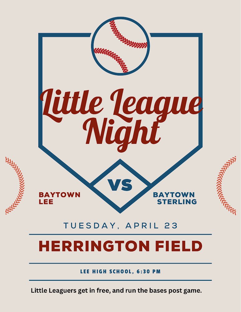 Little league night tonight!