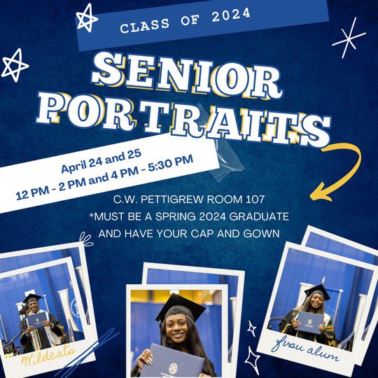 fvsu24's tweet photo. To all of the Graduating Wildcats 💙💛 #fvsu https://t.co/PSUDKIhrPd
