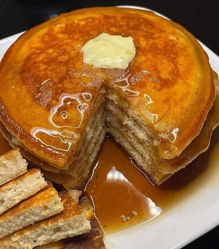 Buttermilk Pancakes 🥞 with Syrup homecookingvsfastfood.com 
#homecooking #homecookingvsfastfood #food #fastfood #foodie #yum #myfood #foodpics