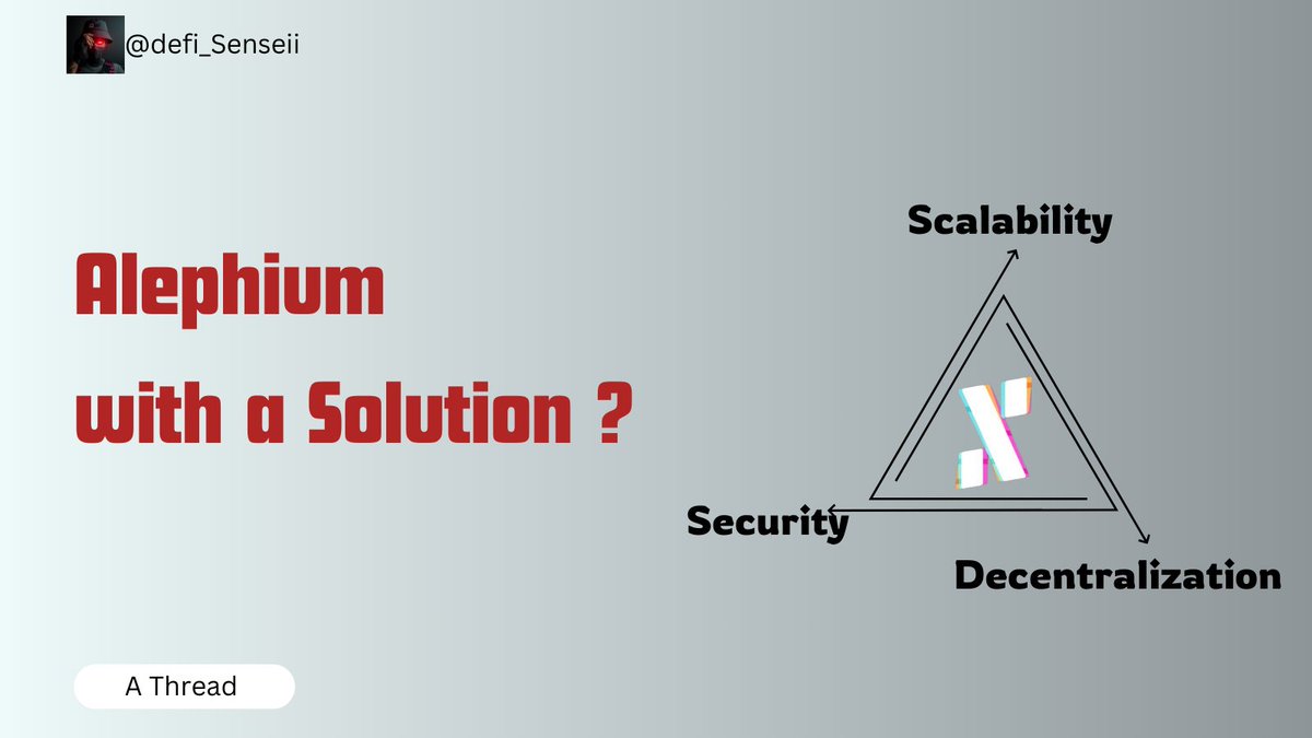 DECENTRALIZATION, SECURITY & SCALABILITY ♻️

Is it possible to have all these on one chain?

With the innovation @alephium is bringing, it might just be!

A 🧵