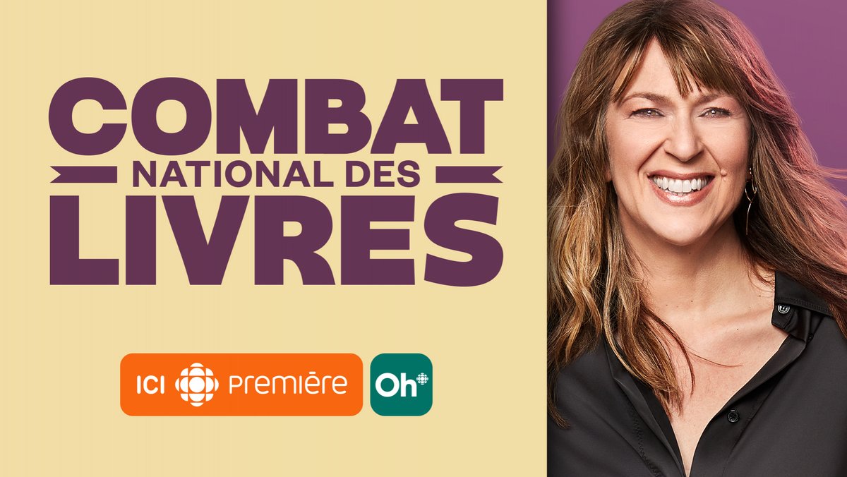 Marie-Louise Arsenault lance la 7e édition du Combat national des livres, qu’elle animera du lundi 27 au jeudi 30 mai à 20 h sur @icircpremiere, ainsi que la 4e édition du Combat des livres jeunesse, le vendredi 31 mai à 20 h (HAE) ! Les détails : rc.ca/T5vzRx