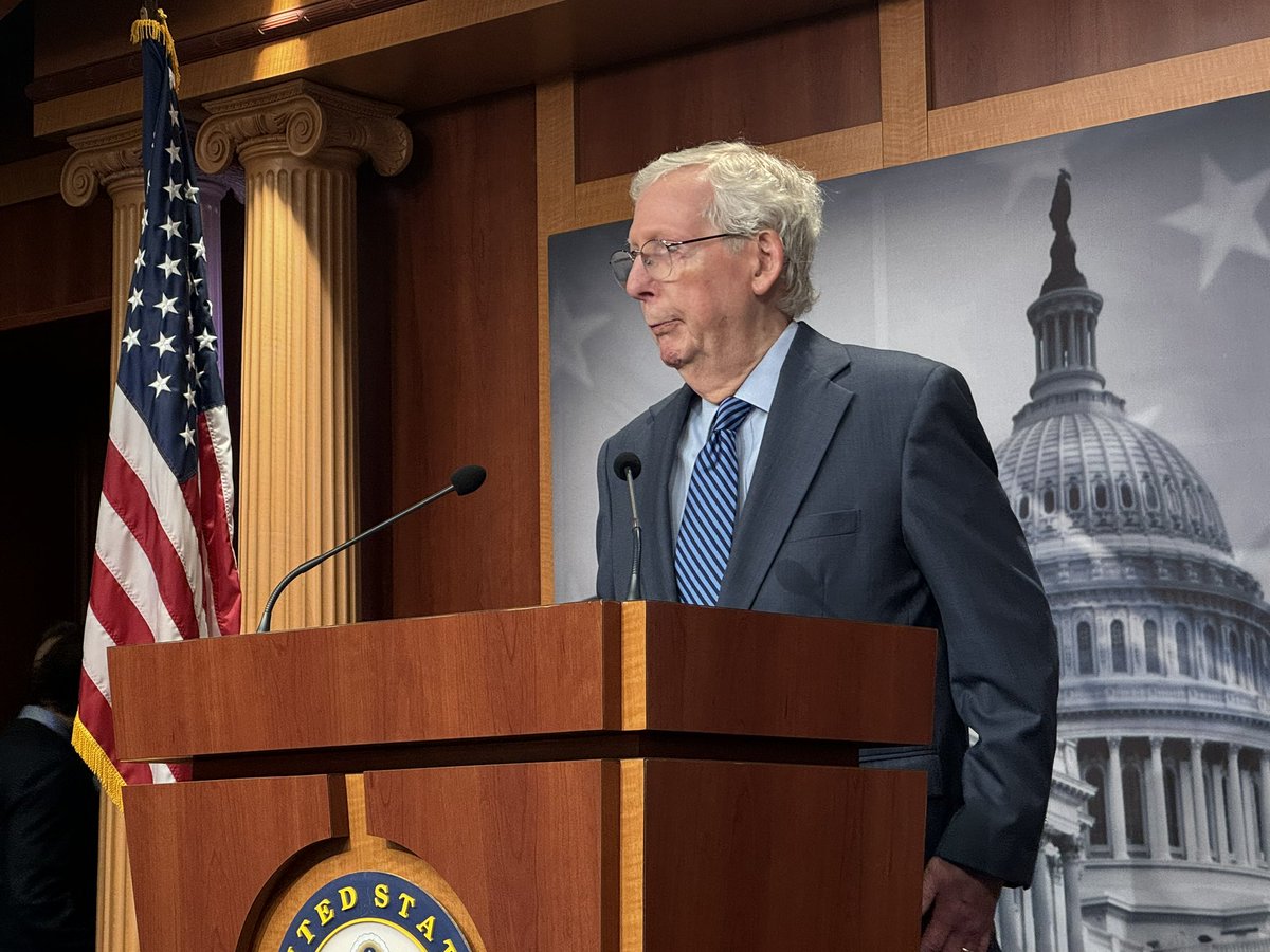 McConnell: We’ve all learned lessons from Russia’s invasion. NATO added two nations, European allies are spending more per their GDP on defense. McConnell adds we need to get our industrial base going