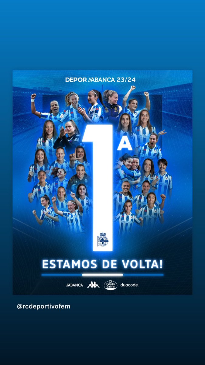 ⚔️ ENHORABUENA A TODO EL <a href="/RCDeportivoFem/">Dépor ABANCA</a> 🔵⚪️