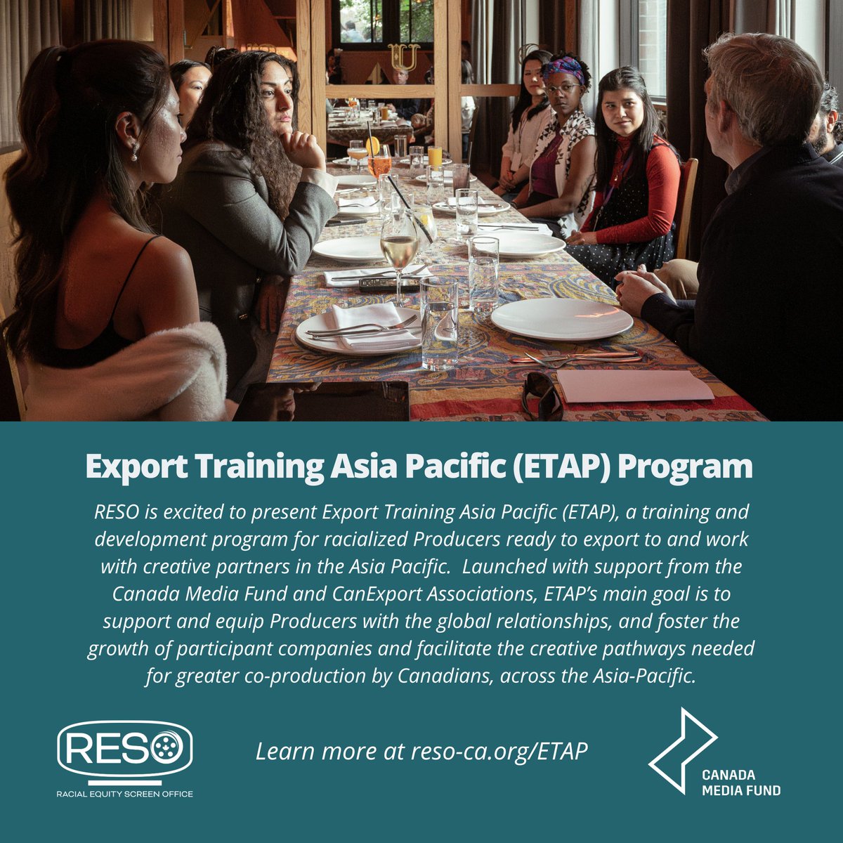 Check out @resoorg's ETAP Program for content creators and producers who wish to increase their knowledge of producing in the Asia Pacific region 📽️ Find out more about the program and how to apply at reso-ca.org/ETAP. #VAFF #communitypartner #reso