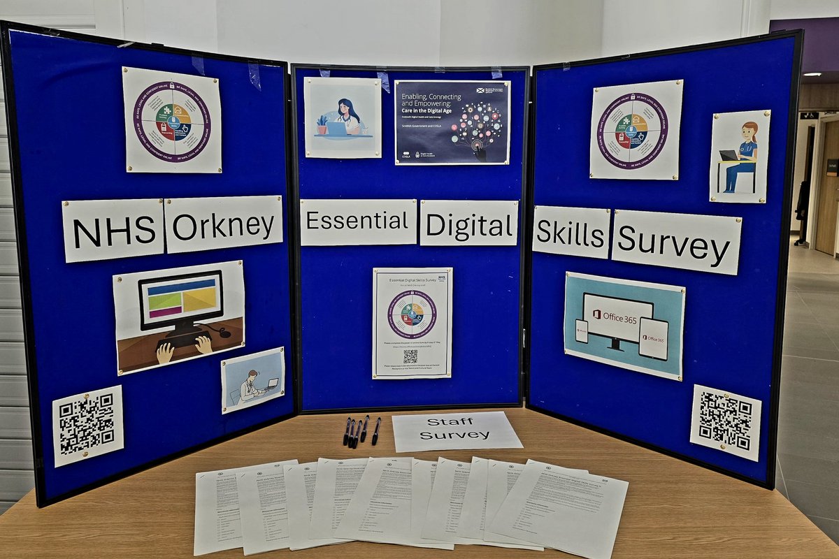 Great to see this in @NHSOrkney reception earlier today
#digitalskills
 #staffengagement #digitaltransformation 
#TeamOrkney
#improvingtogether