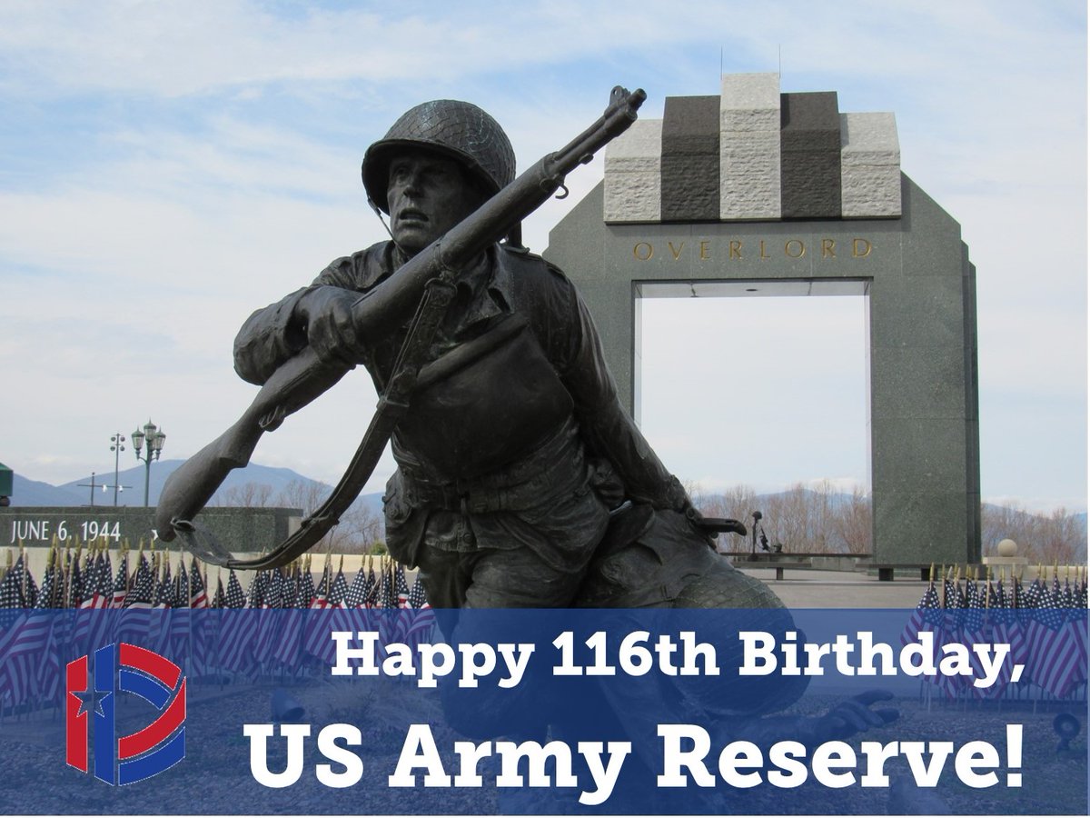 Happy 116th birthday, US Army Reserve! Citizen Soldiers, thank you for all you do to protect our nation. #USARBirthday116 #USArmyReserve