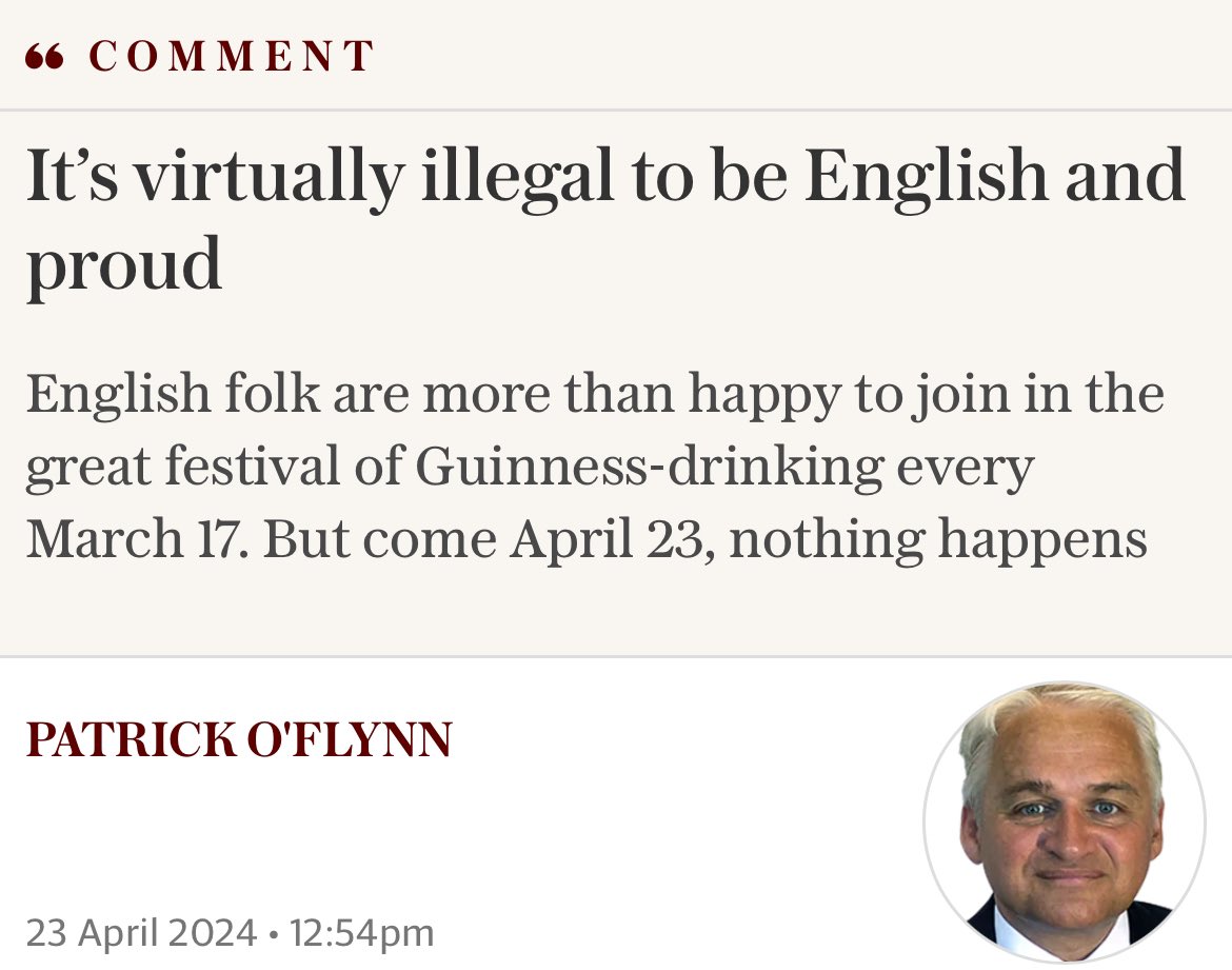 This is real 🫣😅 People love an excuse for a few drinks. Start a campaign to make it a bank holiday? Do an event next year? Or whinge about how oppressed you are…There’s a part of the right which embodies everything they claim to dislike about the left.