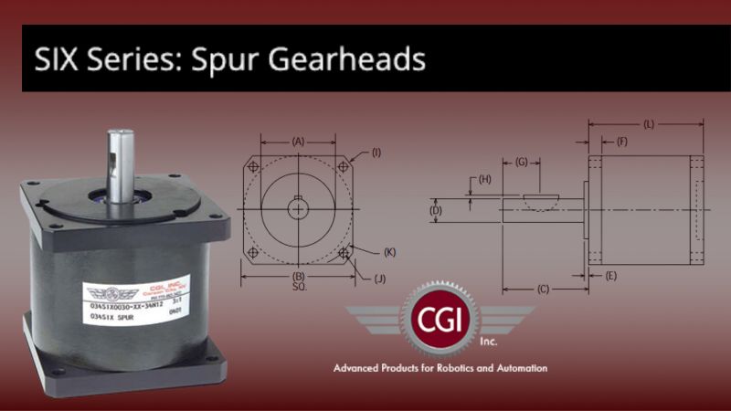 Our SIX Series: Spur Gearheads feature a design with one-piece gear cluster, quick installation, high reliability and strength, and a high shaft loading capacity. Request a quote: bit.ly/34D9QhE
