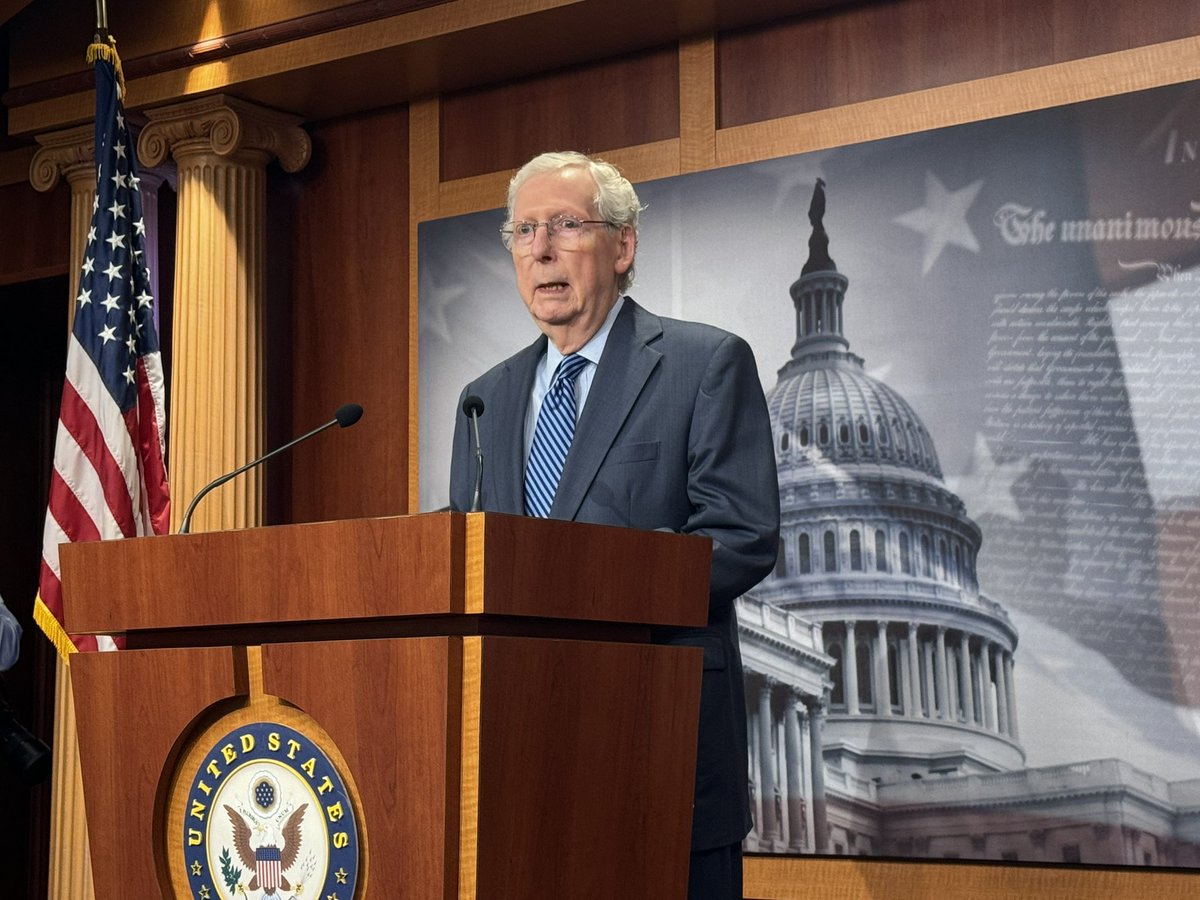 McConnell acknowledging “problems on the Republican side” with support for Ukraine, but confident package will pass says it’s “an important day for America” and an important day for freedom loving allies around the world.