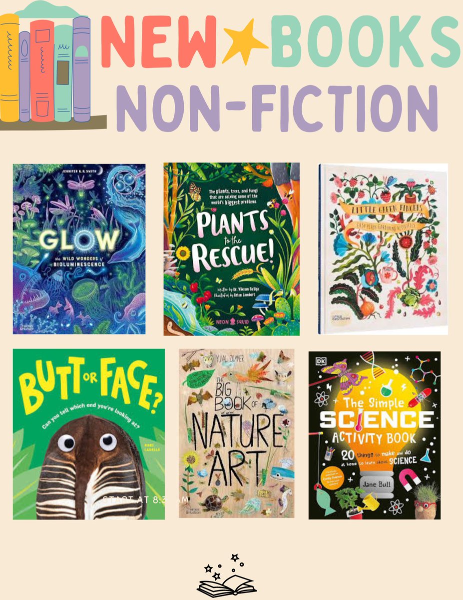 LibraryThompson's tweet image. New junior non-fiction and new junior picture books out today!

New release junior non-fic is located on the top of the junior non-fiction shelves in the children&apos;s area.
New release picture books are located in the yellow bookcase on the outside of the coloured bookcases.