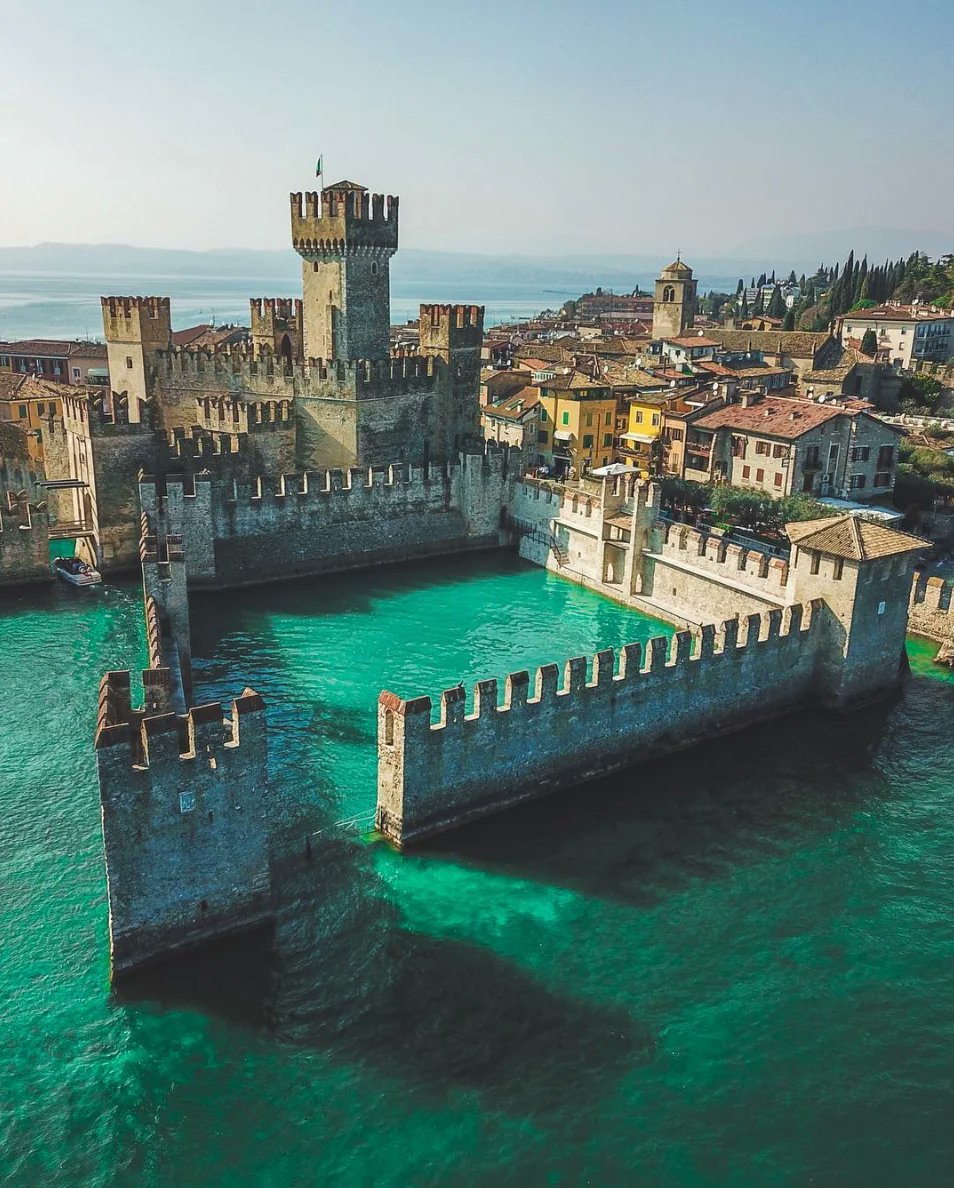 9. Scaliger Castle, Sirmione, Italy

One of Italy's very best preserved castles: a 14th-century fortress with a unique fortified dock on Lake Garda.