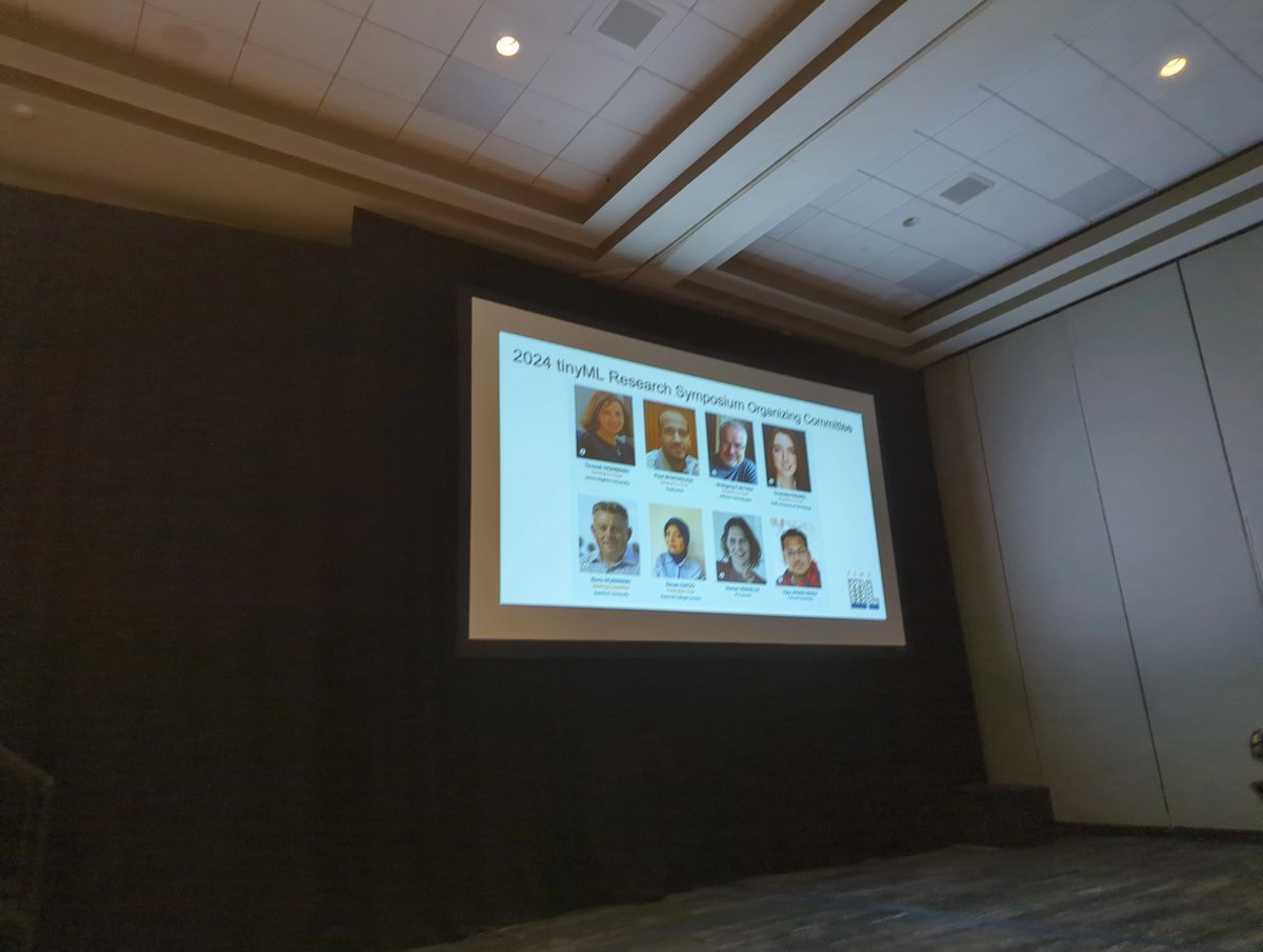 EimanKanjo's tweet image. Enjoying my time with the #tinyML Foundation family in #California #SanFransisco
Our tinyML research symposium yesterday was a success with 100+ attendees and today tinyMlSummit is in full swing starting with an introduction by tinyML Chair a& Director and an excellent talk on…