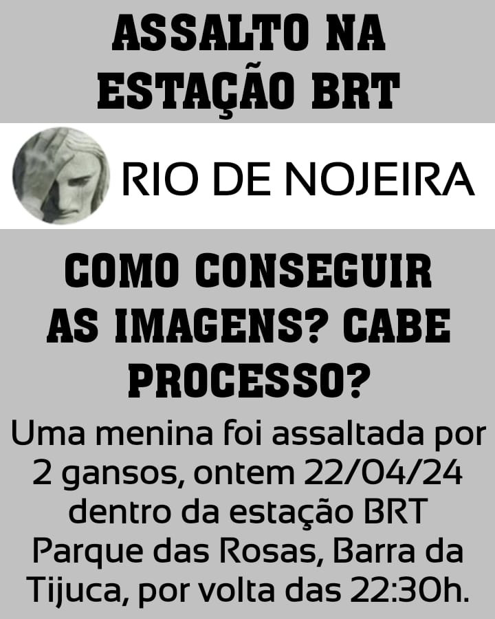 Alguém que entenda do assunto para orientar nossa seguidora?

'2 ladrões (1 maior e 1 parecia menor) chegaram falando: 'perdeu, perdeu' e me obrigaram a digitar a senha do celular. Levaram meu IPHONE 13.'

#riodenojeira
#riodejaneiro 
#barradatijuca