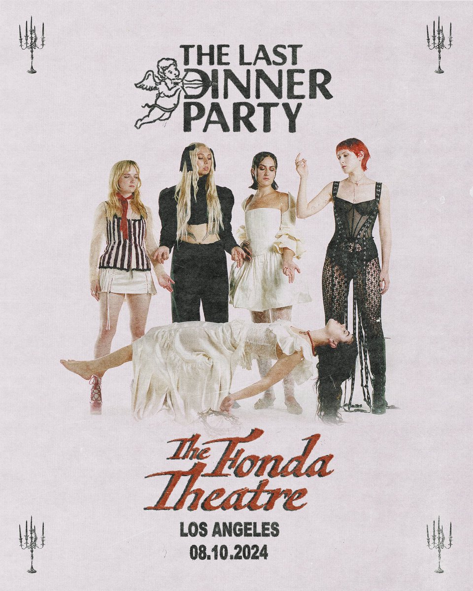 The Last Dinner Party is coming to the fonda <3 presale starts Thursday at 10am, general on sale Friday at 10am 🏹