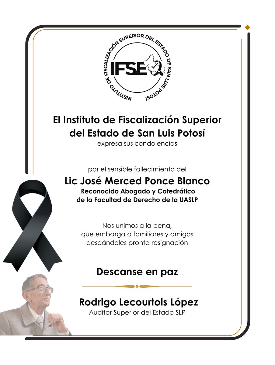 El Licenciado Meche Ponce, marcó la vida de muchas generaciones, formando exitosas personas y profesionistas en el campo de la abogacía. Descanse en paz 🕯️