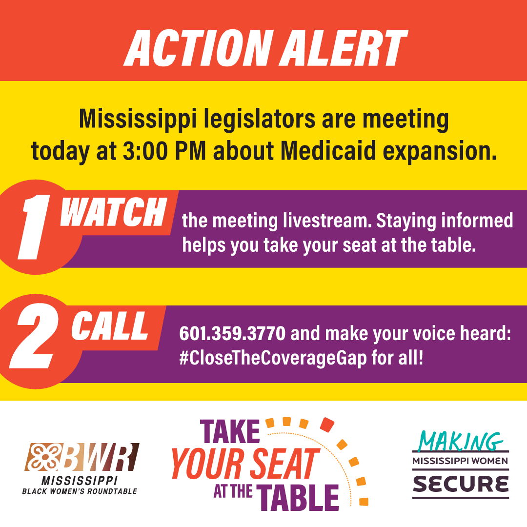 🚨ACTION ALERT 🚨Today at 3:00 p.m., Mississippi legislators will meet to discuss Medicaid Expansion. Visit: loom.ly/_yrIllY After the committee meeting, call the Capitol Switchboard at (601) 359-3770 and share your thoughts!