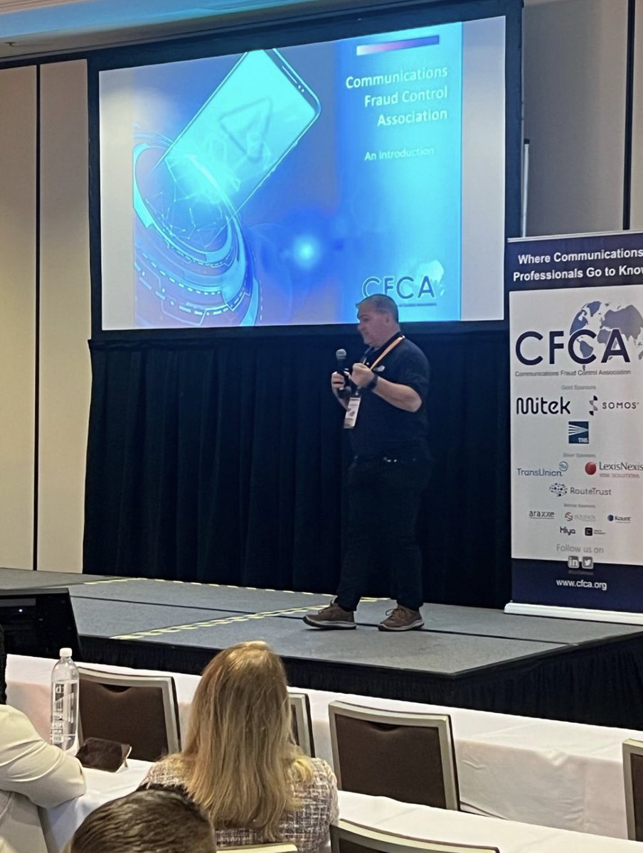 CFCAFraud's tweet photo. The CFCA Global Fraud Loss Survey presented by CFCA President Jason Lane-Sellers at our Spring Educational Event today in Pittsburgh.
Full report available for CFCA Members through fraud@cfca.org
#GoToKnow #disruption24 #FraudLoss #FraudSurvey #TelecomFraud #GlobalFraudLoss https://t.co/auSCPpn8C9