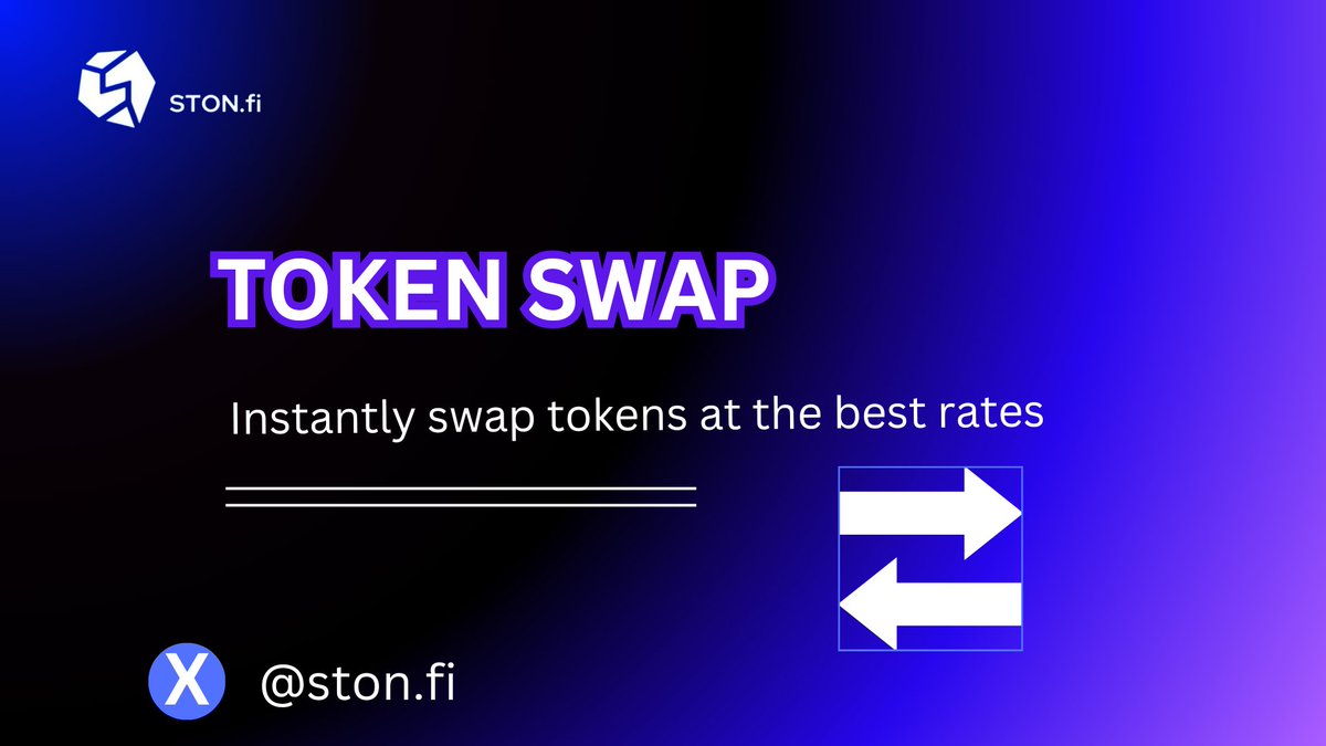 Nasowise1's tweet photo. let's explore the utilities offered by @ston_fi
♦️Instant Swaps: With https://t.co/PEiJXRYpyR, swap tokens instantly at the best available rates, ensuring seamless transactions. #cryptocurrency #oreil https://t.co/DWO0vB1XYM
