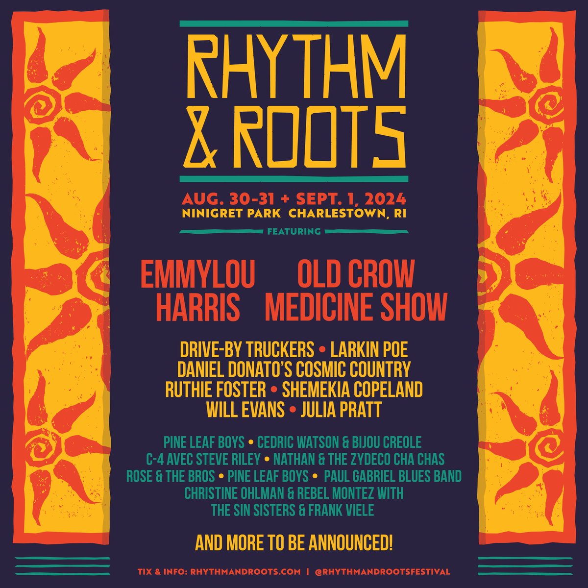 Just announced! Get your tickets to see Emmylou at @RRFestival here rhythmandroots.com!