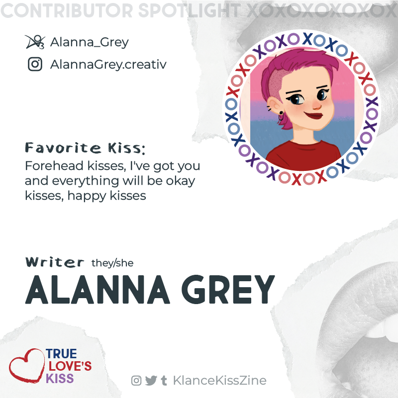 KlanceKissZine's tweet photo. 🌟Contributor Spotlight🌟

Hello Klancers! 💋

Introducing Alanna Grey! 😘
@/alannagrey.creativ over on IG

You just won’t believe where their stories will take you! 💕

xoxo https://t.co/ZgJEUFMKoe