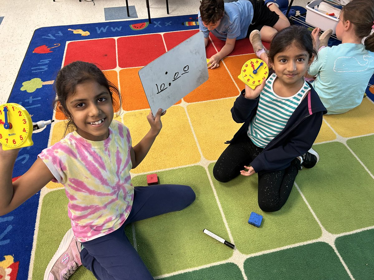 Hey first graders in Ms. Wheeler's class! 🕒⏰ Time to show off those clock skills! Tick-tock, let's rock and roll with telling time! ⏳⌛️ #LearningIsFun #TimeTellingChamps @MathematicsFcps #MathPlay @fcpsnews @PrincipalWolfe @FCPSRegion1 #MathIsFun #iteachmath