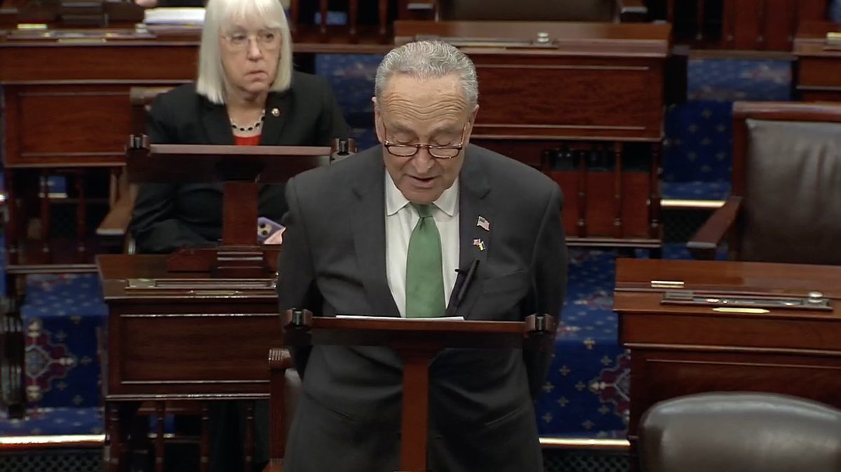 Live: US-Senator Chuck Schumer has started his speech for passing the bills, aiding Ukraine, Israel, Taiwan and the Indo-Pacific.