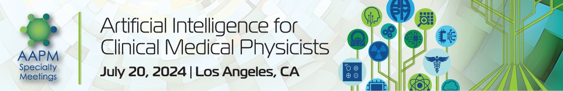 Welcome any one interested in AI to attend this @aapmHQ specialty meeting a day before the annual meeting 

The focus is for educating/providing about AI in Clinical Medical Physics - affectionately called AI Boot Camp for Clinical Medical Physicists.

w4.aapm.org/meetings/2024A…