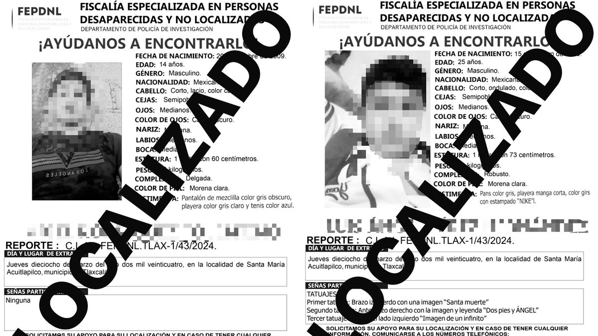 Tras casi 5 días localizan a jóvenes de 14 y 25 años desaparecidos en Acuitlapilco, Tlaxcala alertavigilante.com/2024/04/tras-c…