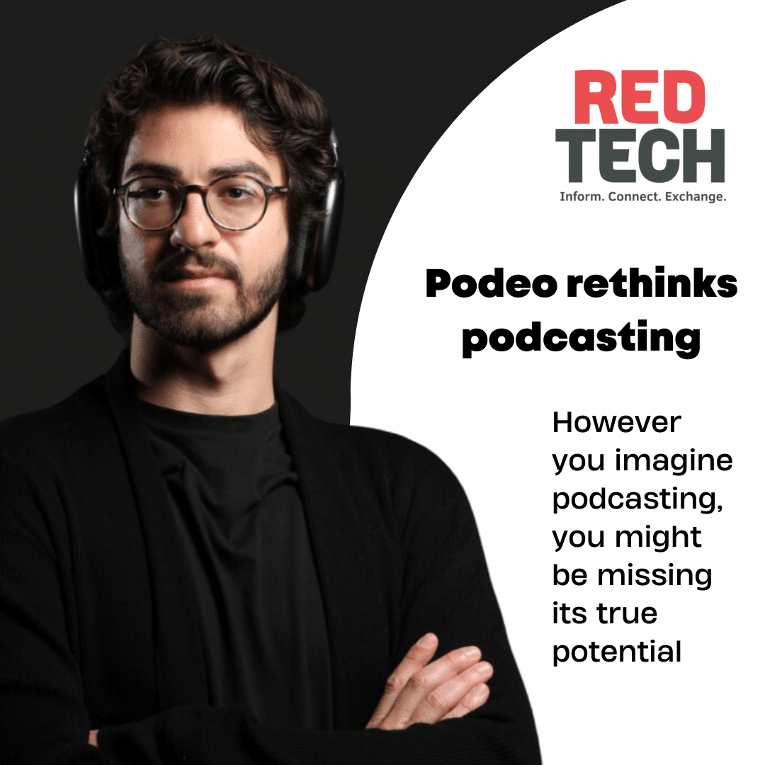 RedTech_News's tweet photo. As head of the Arab world’s largest podcasting platform, @getpodeo CEO and a co-founder @stefanofallaha has traditional radio is in his sights; but not in the way you might expect. Find out how in this RedTech exclusive #Audio #Radio #Podcasting #Podeo
https://t.co/ngG3ayvdXn https://t.co/TJQQTQsrfX