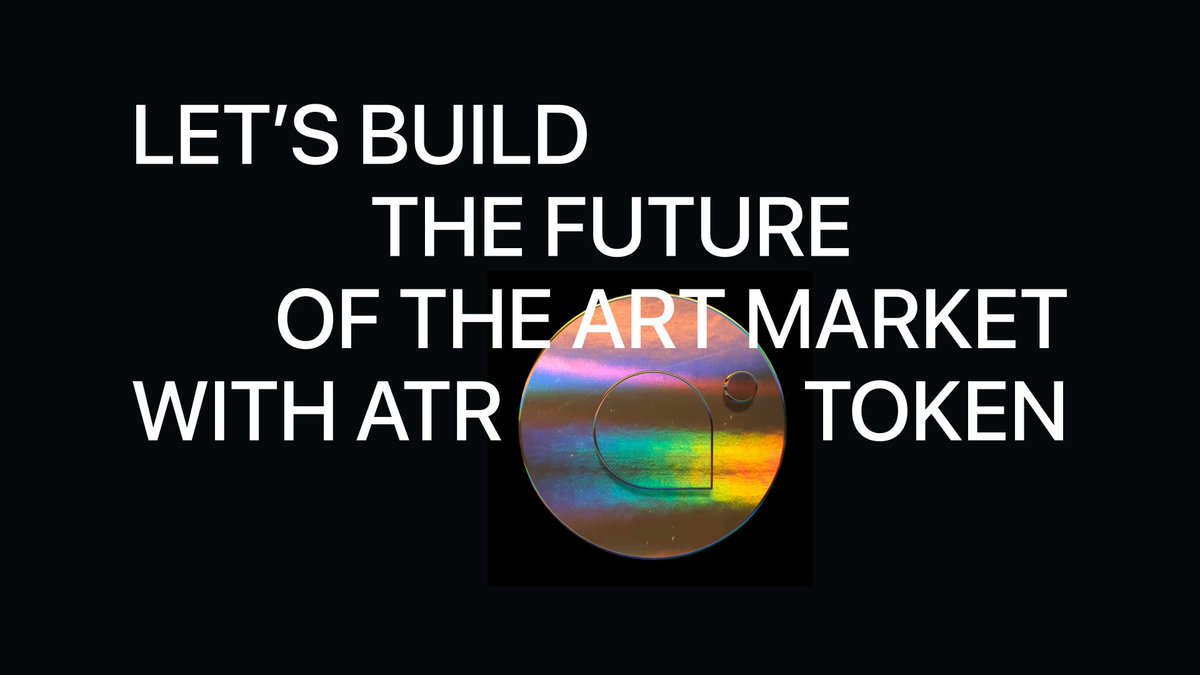 ArtradeApp's tweet photo. You can now buy $ sell artworks on our marketplace using $ATR 🚨

This expands the utility of our token.

Once an artwork is bought with $ATR, both the buyer and the seller will receive 2.5% cashback.

We've reached another milestone in our RWA project 🙌 https://t.co/MVO28dnG7Q