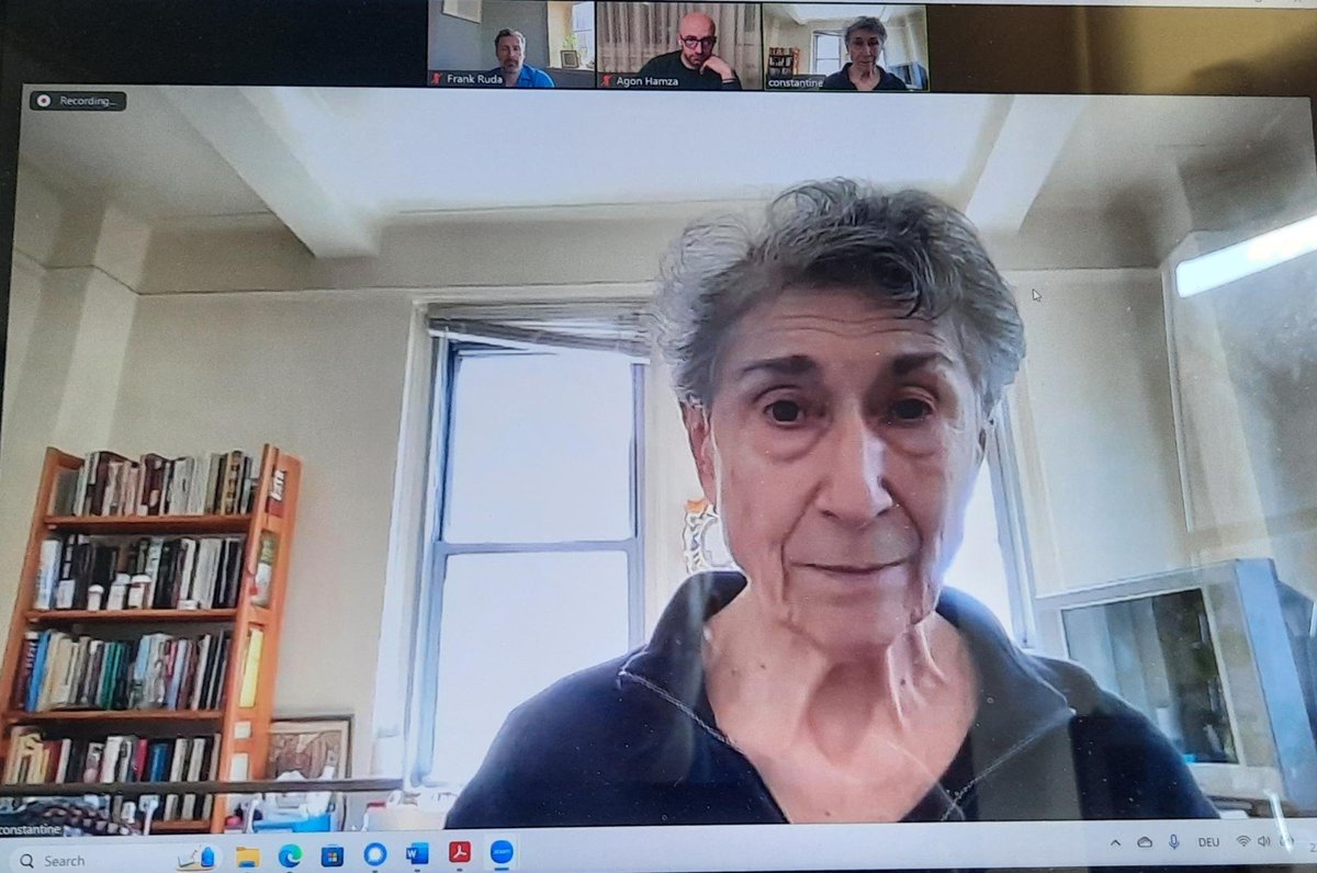 We just recorded a new episode of @CrisisCritique Podcast with Silvia Federici. It will be ready for you to hear or watch tomorrow. Stay tuned, and please consider subscribing for this and other episodes: youtube.com/@crisisandcrit…