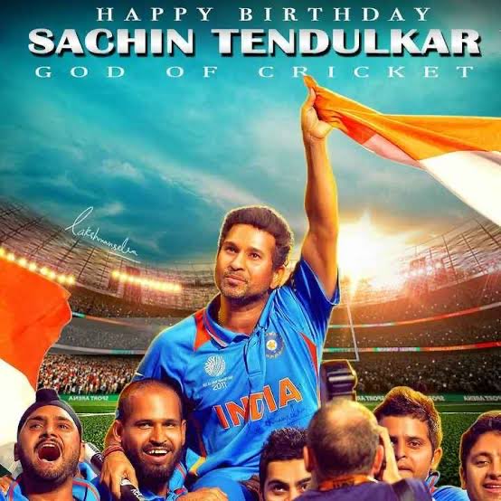 Happy birthday to the God of Cricket 🏏 #sachintendulkar #GodOfCricket