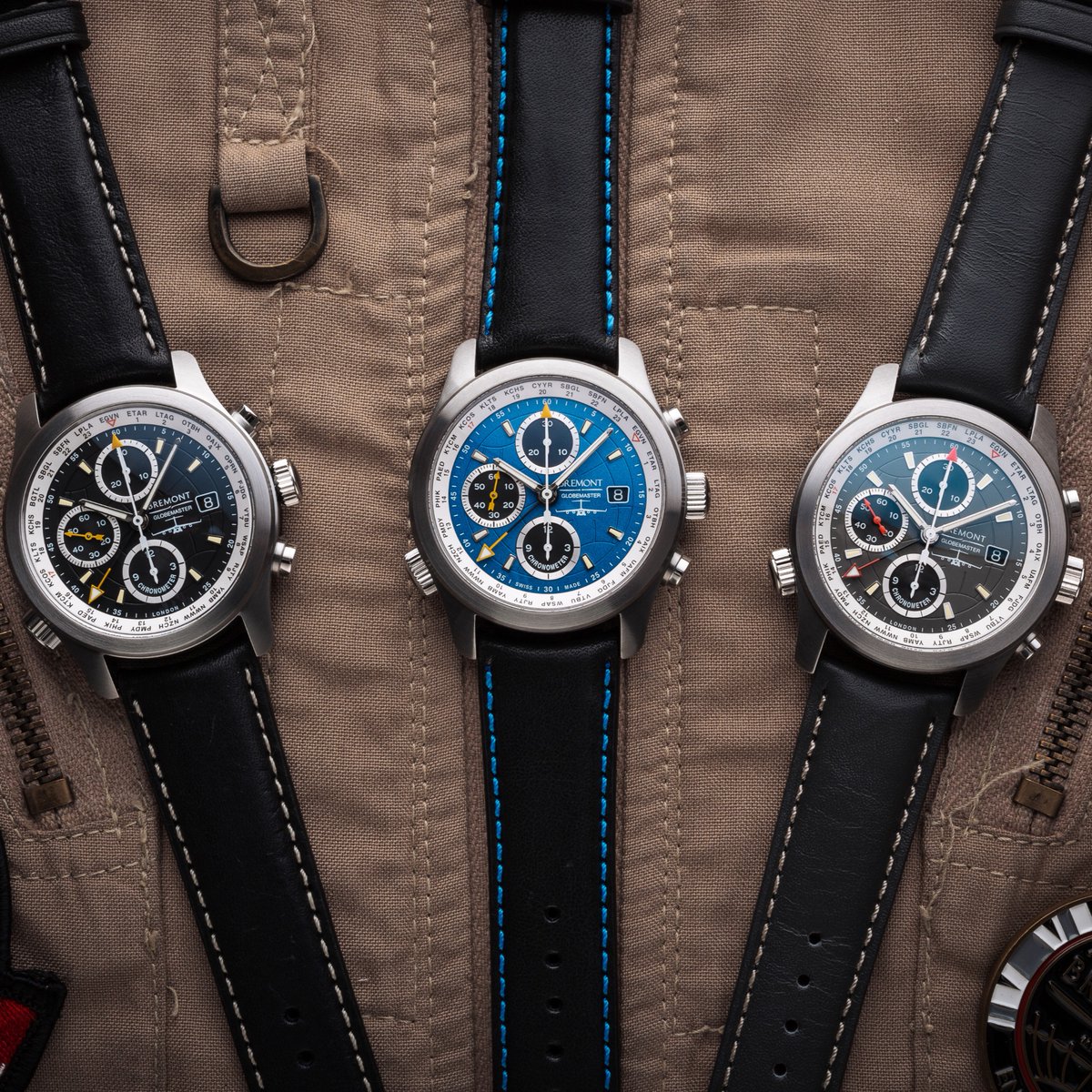 Which dial would you choose on the Bremont C-17 Globemaster Watch? 🤔 This chronograph is available exclusively for those who have flown this magnificent aircraft. To enquire, contact military@bremont.com #Bremont #C-17 #Watches #Military #AirForce