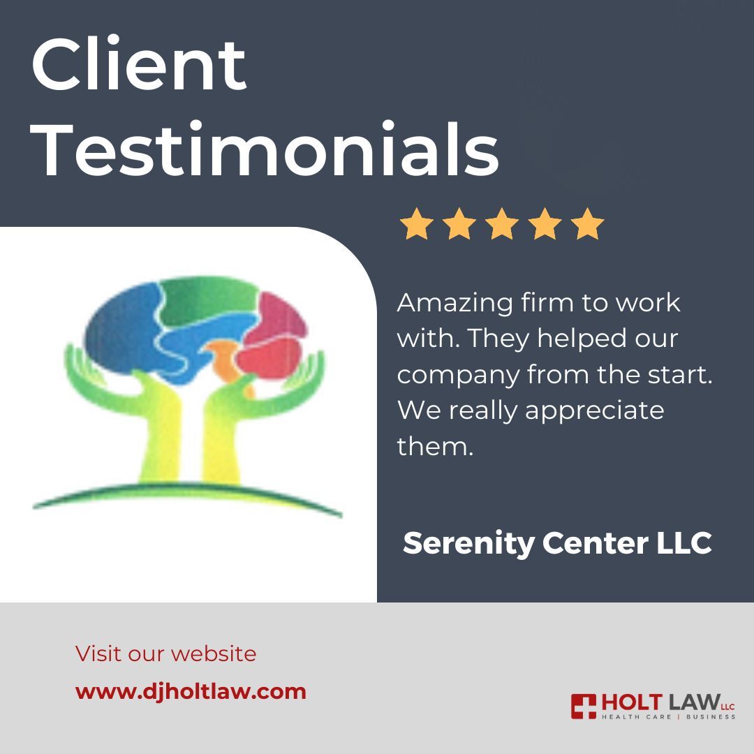 We love what Serenity Center LLC is all about. Thank you for trusting #HoltLaw with your business venture ❤️
