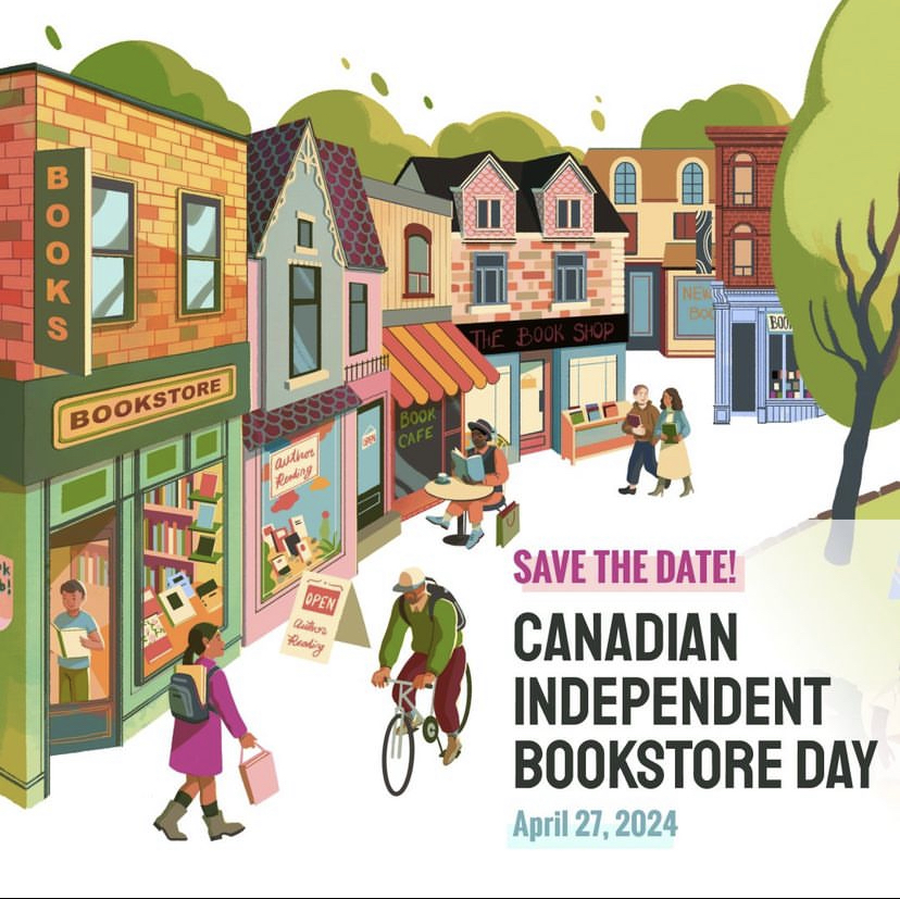April 27 is Independent Bookstore Day! Independent bookstores are such important spaces in our cities. We hope you celebrate this Saturday by stopping by your local favourite bookshop. We'll see you there!