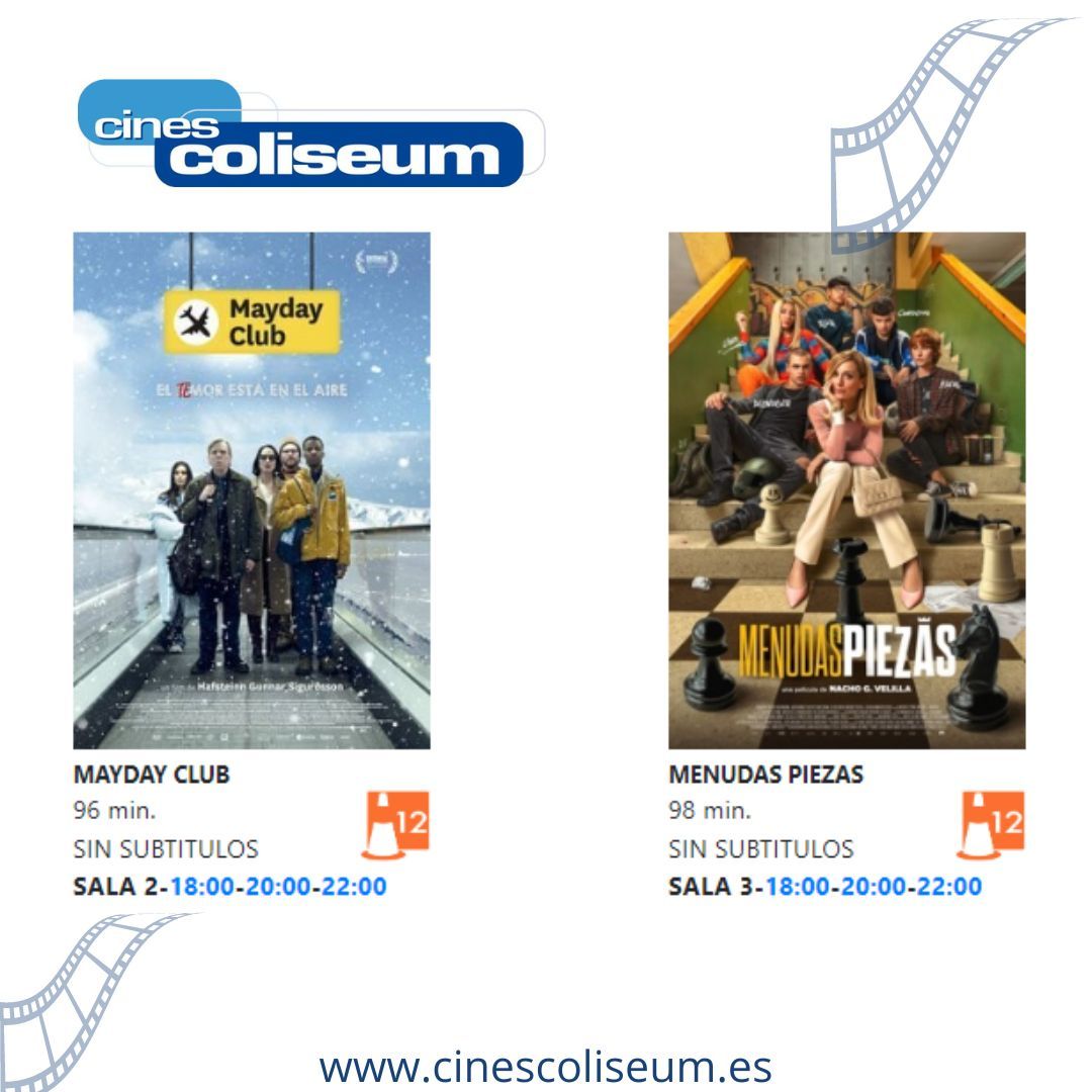 Ven a disfrutar de una tarde de cine estupenda a #CinesColiseum este miércoles día del espectador. 
Entra en buff.ly/3PkSuPI y hazte ya con tus entradas.
#Plandecine #Almansa