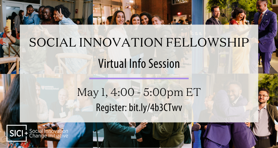 Join our info session on Wednesday, May 1 to find out if becoming a #Cheng Fellow is the right next step for your social change effort! Register today: sici.hks.harvard.edu/event/new-worl…