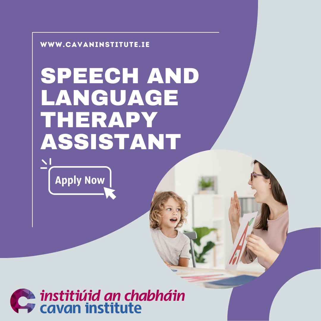 This course will focus on developing the students understand­ing of a variety of communication and swallowing disorders and their impact on every aspect of a person’s life.
More information available at:
cavaninstitute.ie/course/speech-…
#PLC #Cavan #CavanInstitute #FET #SpeechAndLanguage