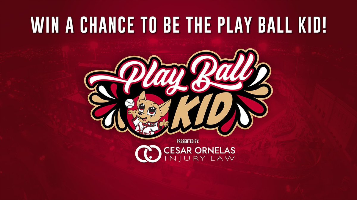 Parents! Enter below for the chance for your child (12 and under) to be the Play Ball Kid at one of our home games! Enter: atmilb.com/3IiYIM8