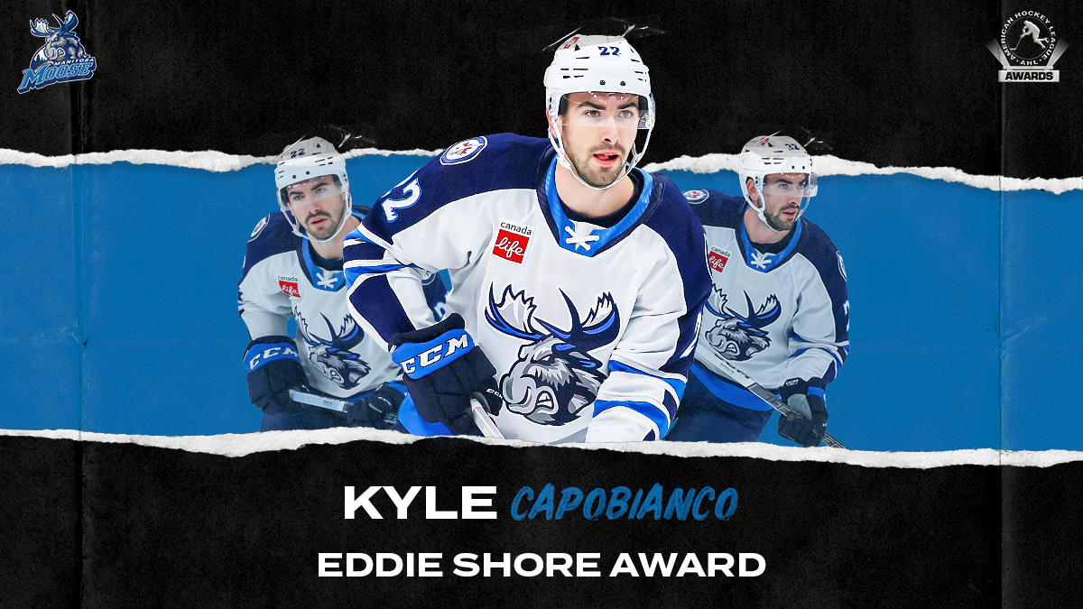 The best of the blueliners. 📝: theahl.com/moose-capobian… | #AHLAwards