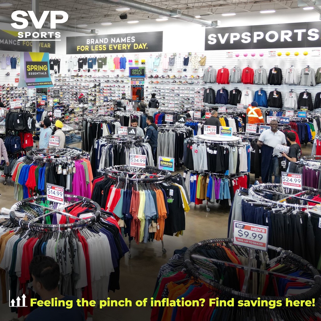 Rise above inflation with our Spring savings! Explore our stores for amazing deals on the brands you love.

Shop In-Store & Online at SVPSPORTS.CA (Link in Bio)

Support Local. Shop Canadian.

#instoreshopping #SpringSavings #SpringEssentials #SVPSports