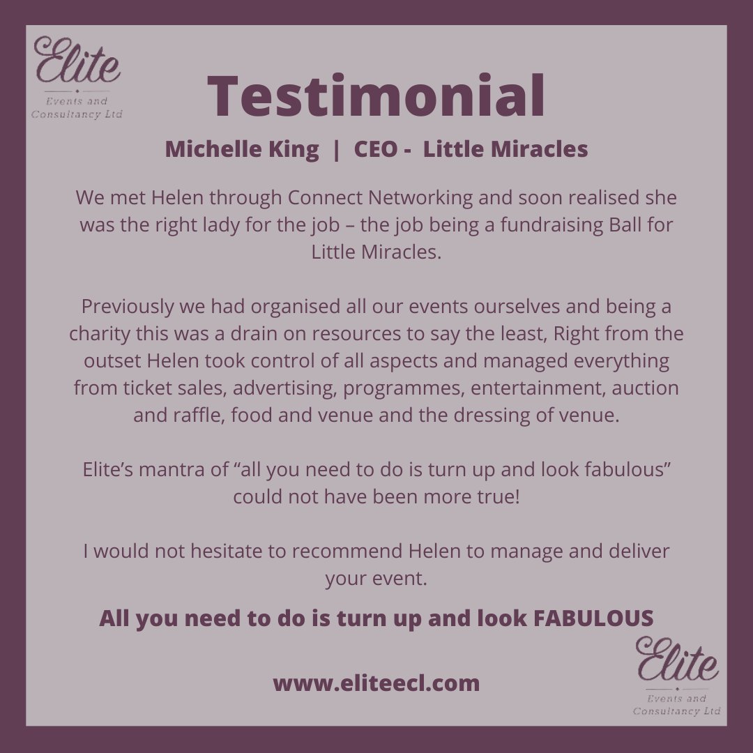 Looking for an #EventPlanning company you can rely on? Call our team now!

#TestimonialTuesday