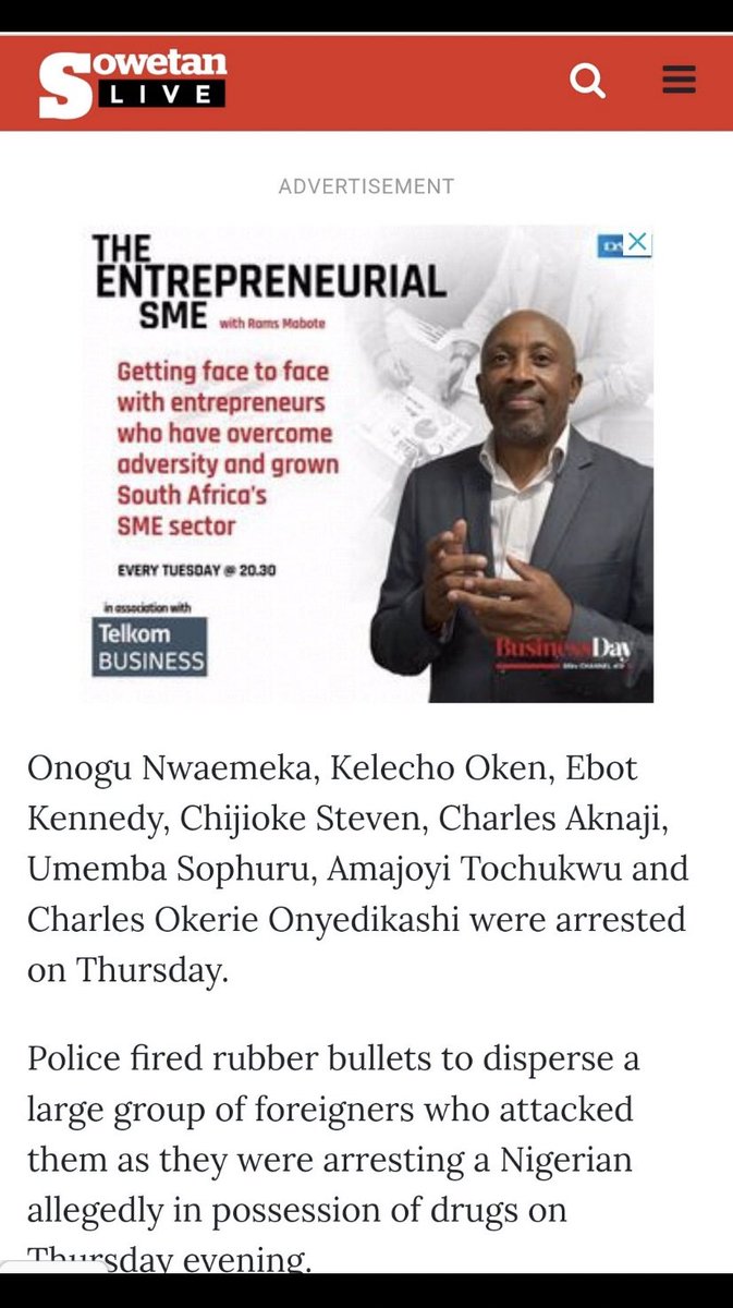 Eight Nigerian men who allegedly attacked a police station and fought with police officers in Kimberley last week appeared in the Kimberley district court on Monday.
The names are listed below. Of course they are the developers. The people that keeps calling Nigeria a zoo and a