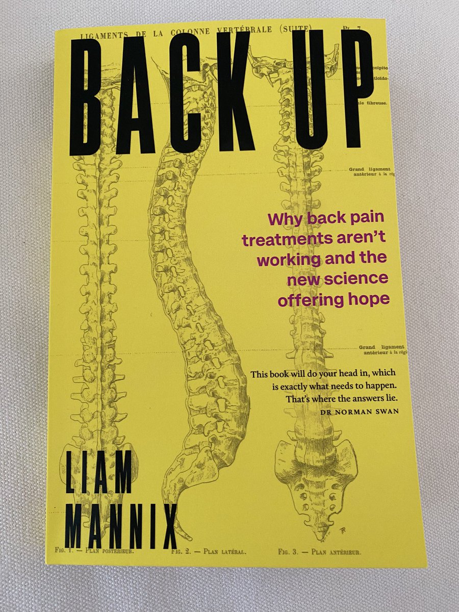 This book by @liammannix is another great book that provides an overview of the current state of science in back pain! Very legibly written and a good read, especially for those who suffer from back pain! But I have to admit that.. 1/2