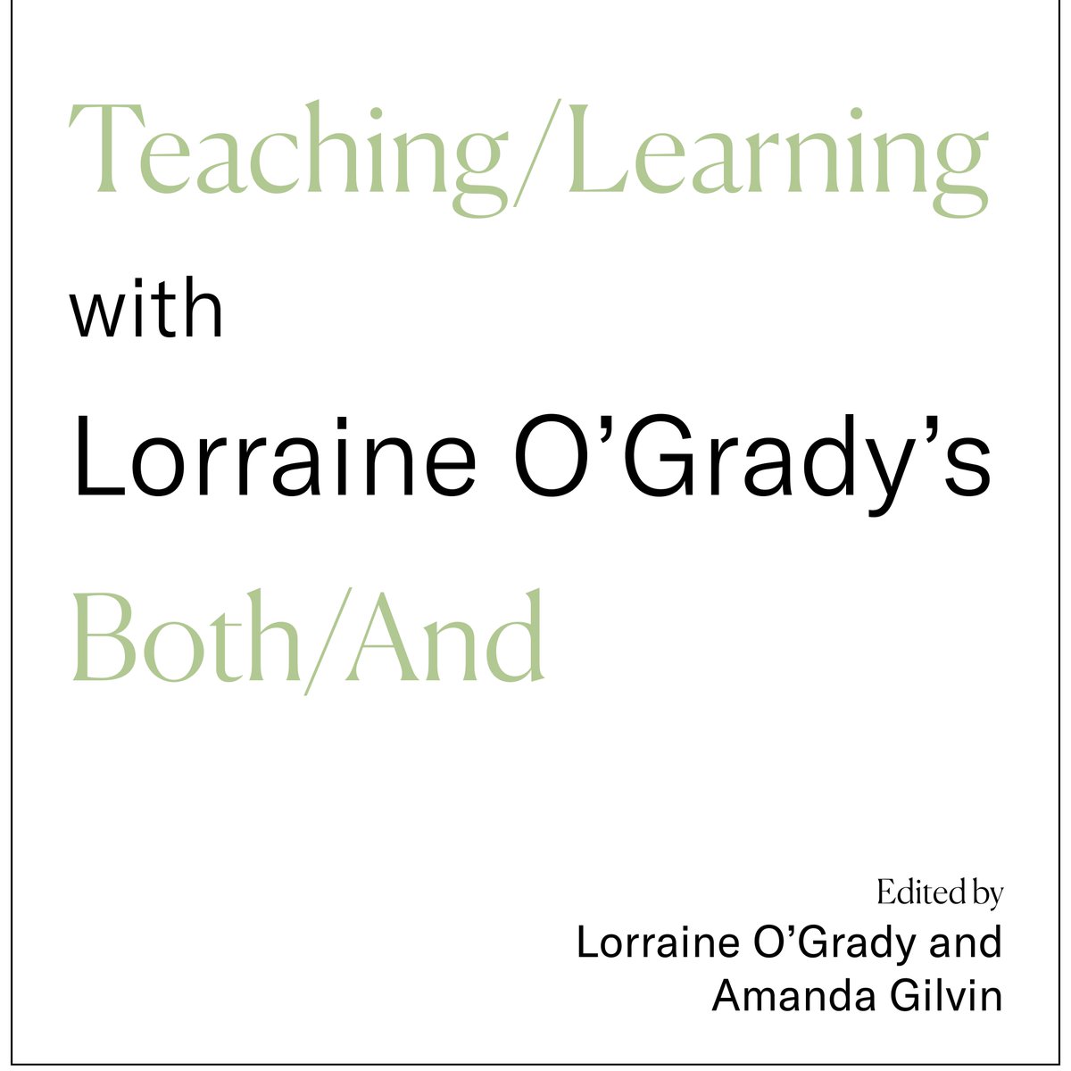 𝘛𝘦𝘢𝘤𝘩𝘪𝘯𝘨/𝘓𝘦𝘢𝘳𝘯𝘪𝘯𝘨 includes writings by Lorraine O'Grady, art critics, and members of the @Wellesley community that reflect on how they teach and learn with 𝘉𝘰𝘵𝘩/𝘈𝘯𝘥.⁣ #lorraineogrady simplebooklet.com/teachinglearni…