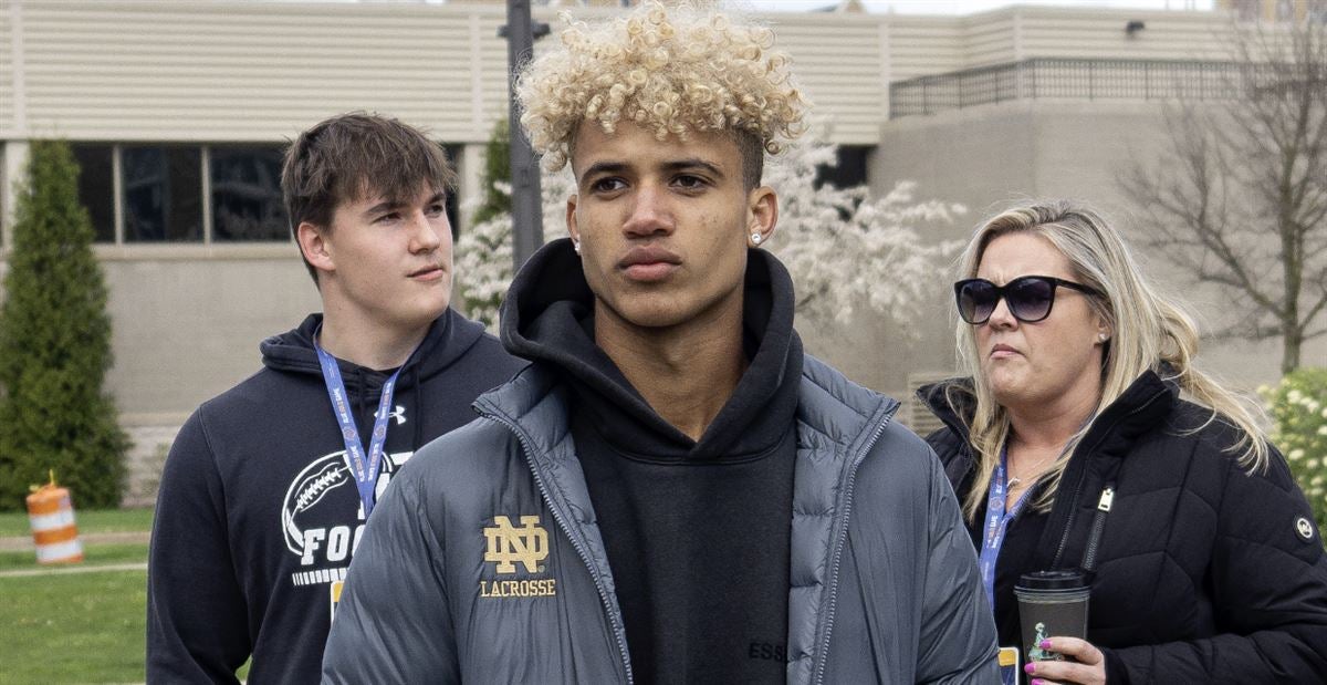 2026 football and lacrosse prospect Dylan Faison was in South Bend last weekend. @irishillustratd spoke with the Florida Sophomore about the weekend and his future in Blue and Gold. 'Definitely going to be up there to throw with Deuce Knight.' (FREE) 247sports.com/college/notre-…