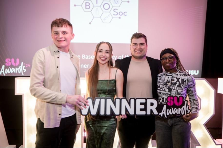 🤩🤩🤩Massive congratulations to our fabulous BioSoc, Winner of the Course Based Society of the Year 2024 in @UUSU_Online Awards!🤩🤩🤩 A very richly deserved award, well done to all the committee and members of this vibrant @RoyalSocBio affiliated society! 🤩🤩🤩